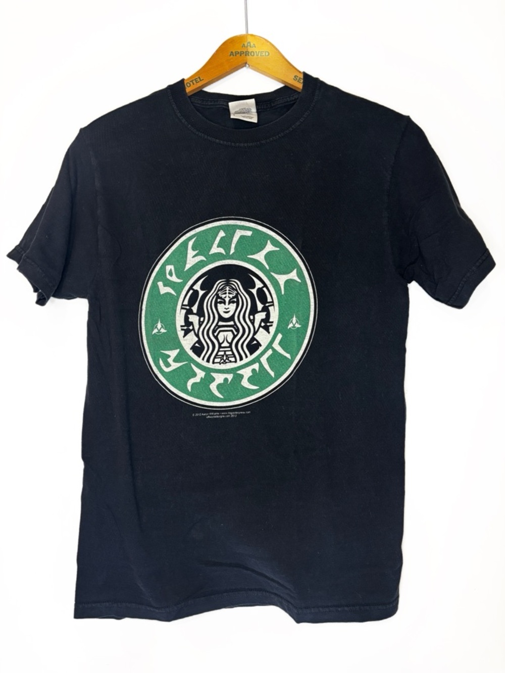 Star Trek Klingon/Starbucks Mashup Funny Nerdy T-Shirt -S-